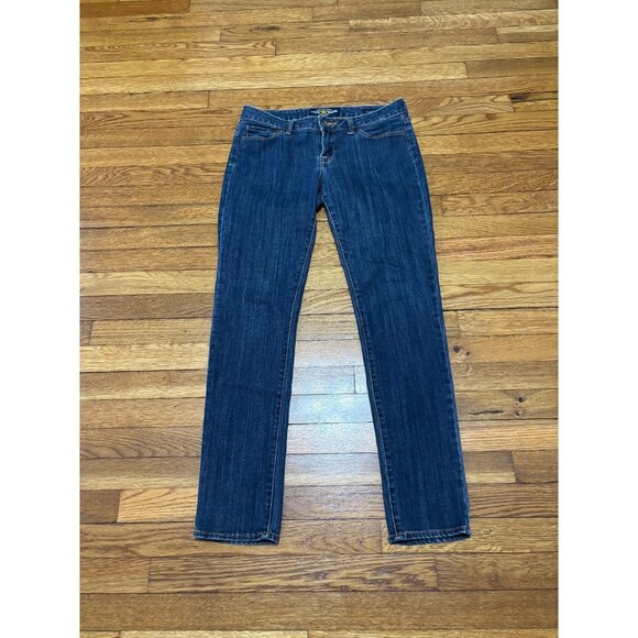Lucky Brand Womens Lola Skinny Jeans Sz 8 Blue Dark Wash Stretch Denim Low Rise - Picture 1 of 6